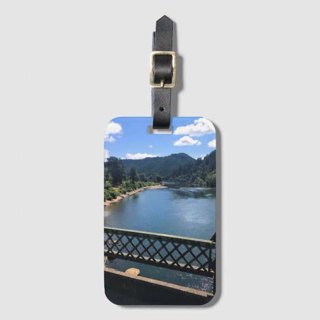 Umpqua River, OR Gepäckanhänger (Vorderseite Vertikal)