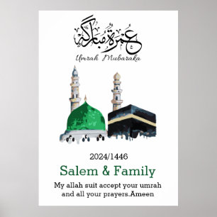 umrah mubarak, ع م ر ة م ب ا ر ك poster
