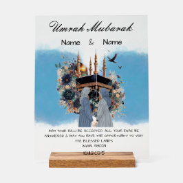 Umrah Mubarak Acrylschild