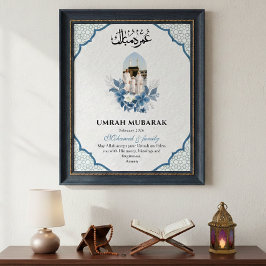 Umrah Mubarak Benutzerdefiniertes 1 Foto Islamisch Poster