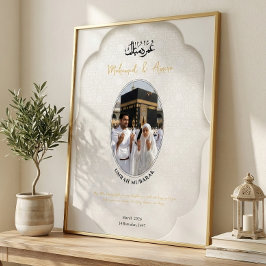 Umrah Mubarak Personalisiertes Fotoposter Poster
