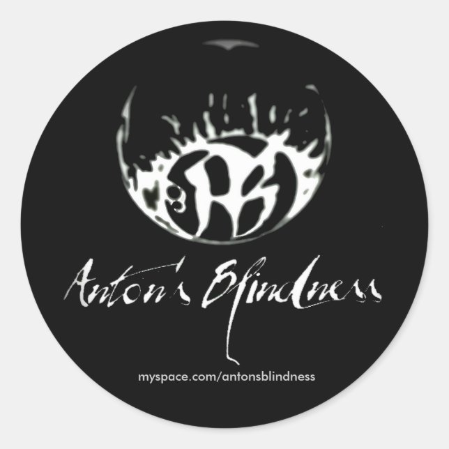 Umrandung zu schwarzen Rundklebern - Maßgeschneide Runder Aufkleber (Vorderseite)