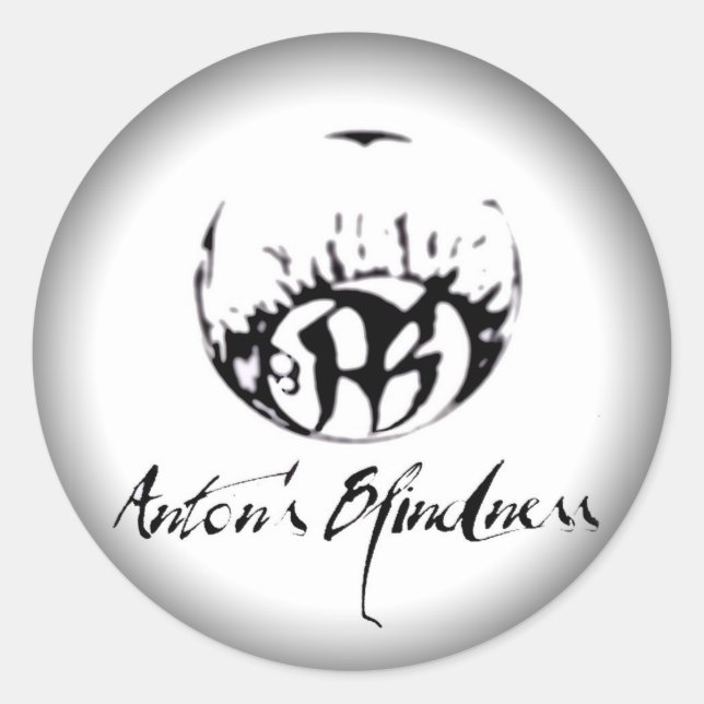 Umrandung zu schwarzen Rundklebern - Maßgeschneide Runder Aufkleber (Vorderseite)