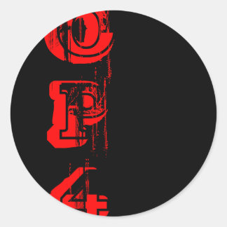 Umrandung zu schwarzen Rundklebern - Maßgeschneide Runder Aufkleber