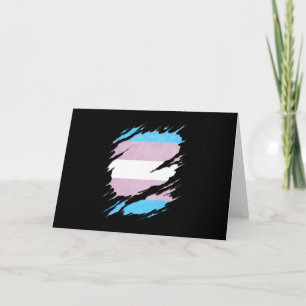 Umriss des Transgender-Pride-Flag Karte