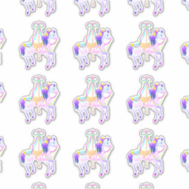 Umrissticker für Karussell (Blatt) Aufkleber