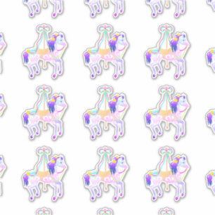 Umrissticker für Karussell (Blatt) Aufkleber