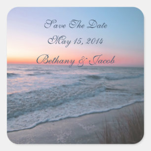 Umschlag Aufkleber / Aufkleber an der Strandfront