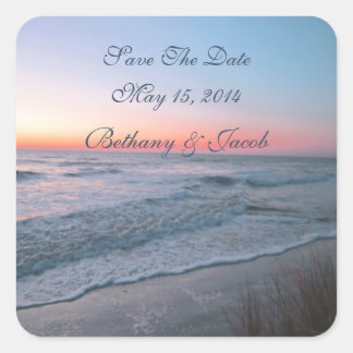 Umschlag Aufkleber / Aufkleber an der Strandfront