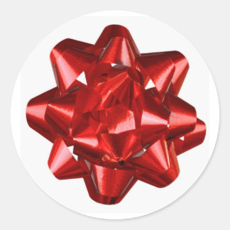 Umschlag Aufkleber/Aufkleber mit rotem Band/Bow Runder Aufkleber