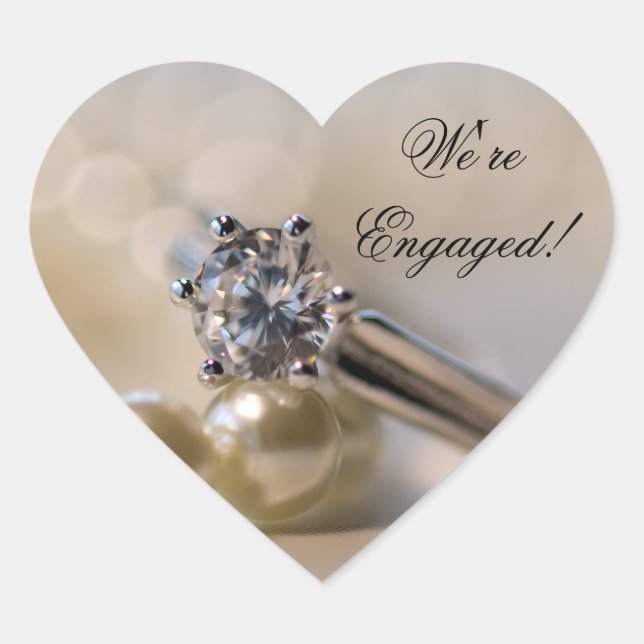 Umschlag Aufkleber der Diamantring- und Perlring-V (Vorderseite)