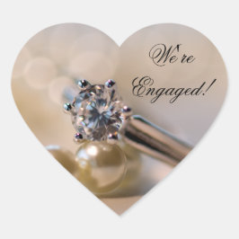 Umschlag Aufkleber der Diamantring- und Perlring-V