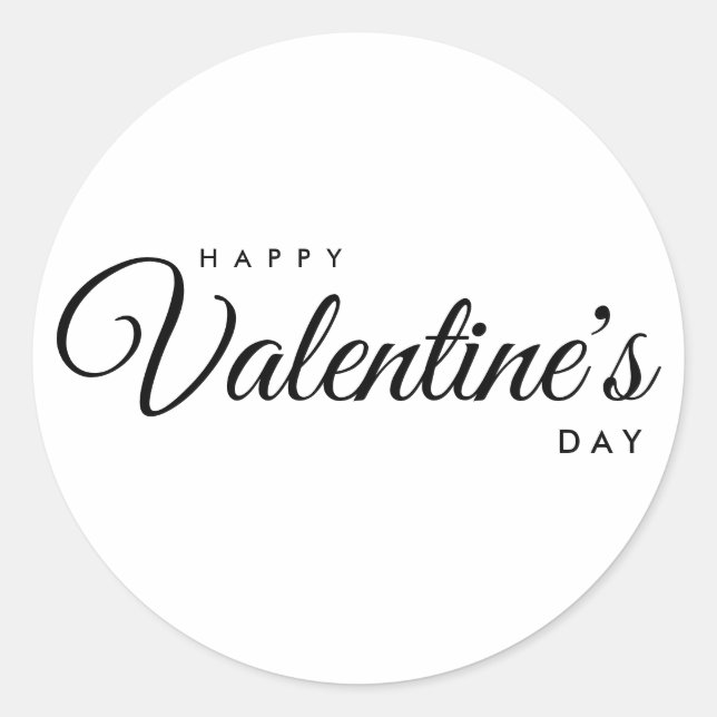 Umschlag Aufkleber des einfachen Happy Valentine D (Vorderseite)