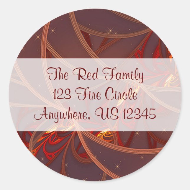 Umschlag Aufkleber Fire Moon (Vorderseite)