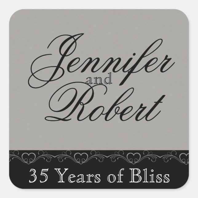 Umschlag Aufkleber für Silberherz (Vorderseite)