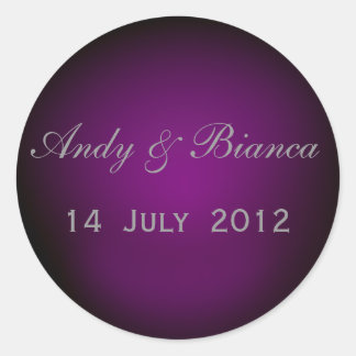 Umschlag Aufkleber in Pflaume