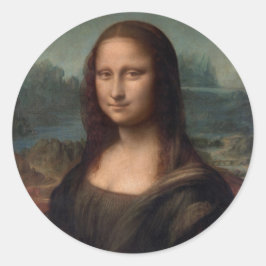 UMSCHLAG AUFKLEBER: LEONARDO DA VINCI: DIE MONA LI RUNDER AUFKLEBER
