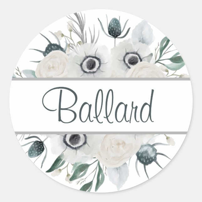 Umschlag Aufkleber mit personalisiertem Namen (Vorderseite)