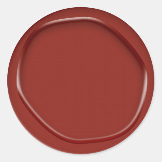 Umschlag Aufkleber mit Roter Wachs-Aufkleber