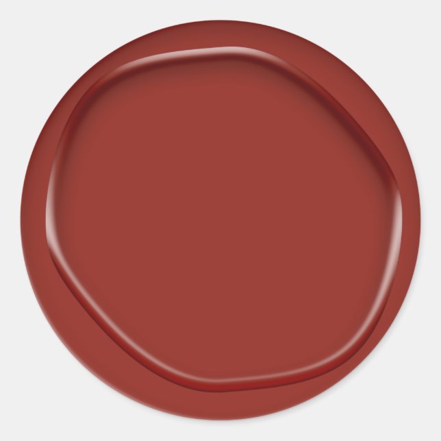 Umschlag Aufkleber mit Roter Wachs-Aufkleber (Vorderseite)
