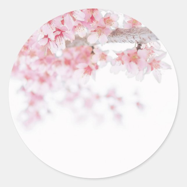 UMSCHLAG AUFKLEBER STICKER : CHERRY BLOSSOM (Vorderseite)