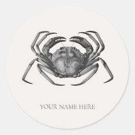 UMSCHLAG AUFKLEBER STICKER: CRAB