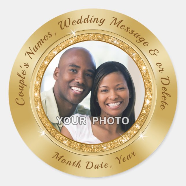 Umschlag Aufkleber Sticker Hochzeit, Jubiläum oder (Vorderseite)
