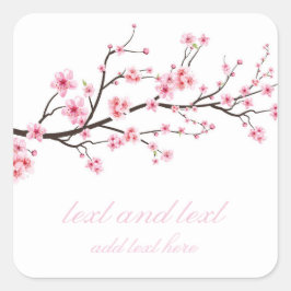 UMSCHLAG AUFKLEBER STICKER : SAKURA-BLUMENTE