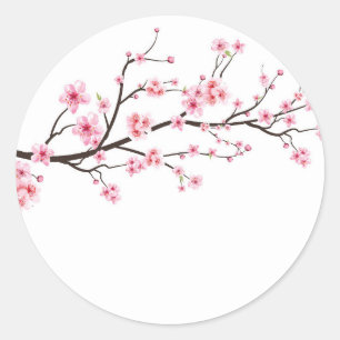 UMSCHLAG AUFKLEBER STICKER : SAKURA-BLUMENTE