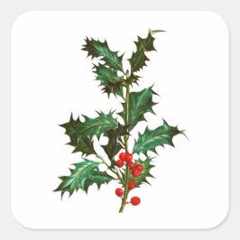 UMSCHLAG AUFKLEBER STICKER : VINTAGE CHRISTMAS HOL