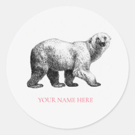 UMSCHLAG AUFKLEBER STICKER: VINTAGER POLARBEITER