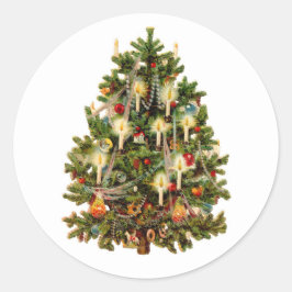 UMSCHLAG AUFKLEBER STICKER : WEINKLEINEN BAUM