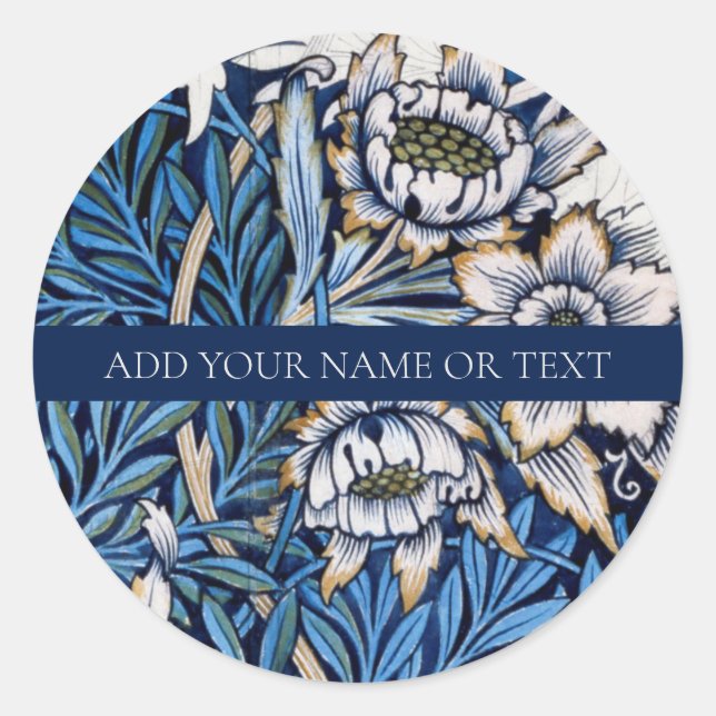 UMSCHLAG AUFKLEBER STICKER : WILLIAM MORRIS (Vorderseite)