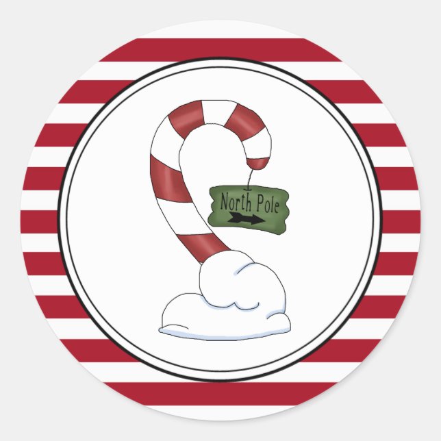 Umschlag Aufkleber Stickers für Nordpol (Vorderseite)