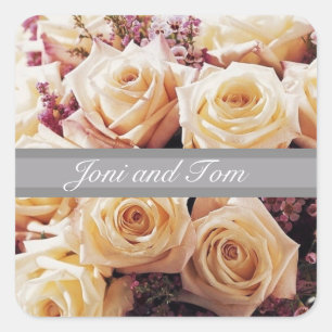 Umschlag Aufkleber und Sticker für Blumenhochzeite