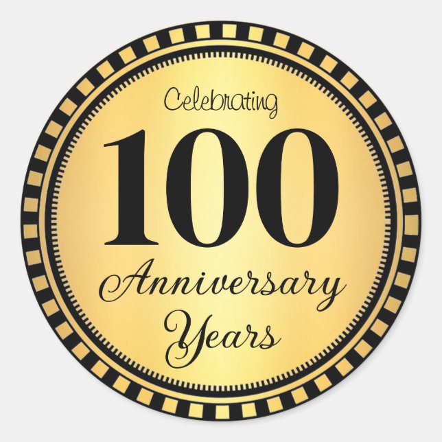 Umschlag Aufkleber zum 100-jährigen Jubiläum (Vorderseite)