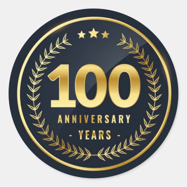 Umschlag Aufkleber zum 100-jährigen Jubiläum (Vorderseite)