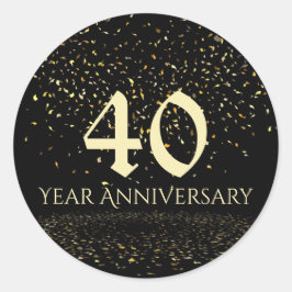 Umschlag Aufkleber zum 40. Jahrestag