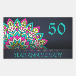 Umschlag Aufkleber zum 50. Jahrestag