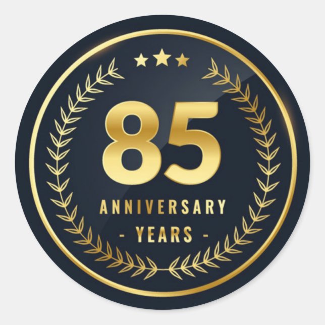 Umschlag Aufkleber zum 85. Jahrestag (Vorderseite)