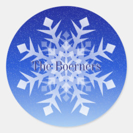 Umschlag Beutel Sticker Weihnachtsschneeflocke Nam