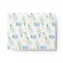 Umschlag Blue Floral Collection 4,25 x 5,6