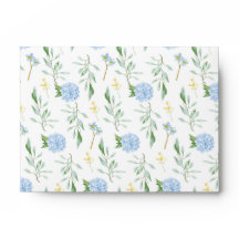 Umschlag Blue Floral Collection 4 x 6