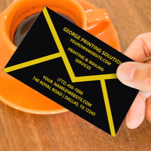 Umschlag Form Einzigartige Visitenkarte