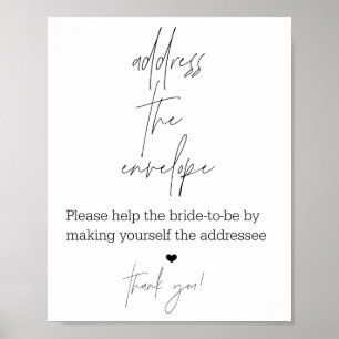 UMSCHLAG FÜR BAD-Plakat adressieren Poster