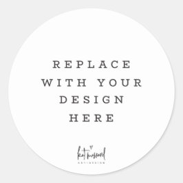 Umschlag für DRUCKBESTELLUNG Gastgeschenk Kreis Si Runder Aufkleber