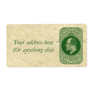 Umschlag-Porto-Briefmarke König-Edward VII