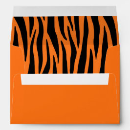 Umschläge aus Orange Tiger/Zebra Streifen
