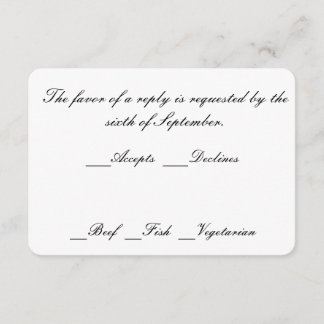 Umschläge mit Antwortkarten RSVP Karte