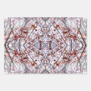 Umschlagpapier: Collaged Cherry Blossom Design Geschenkpapier Set